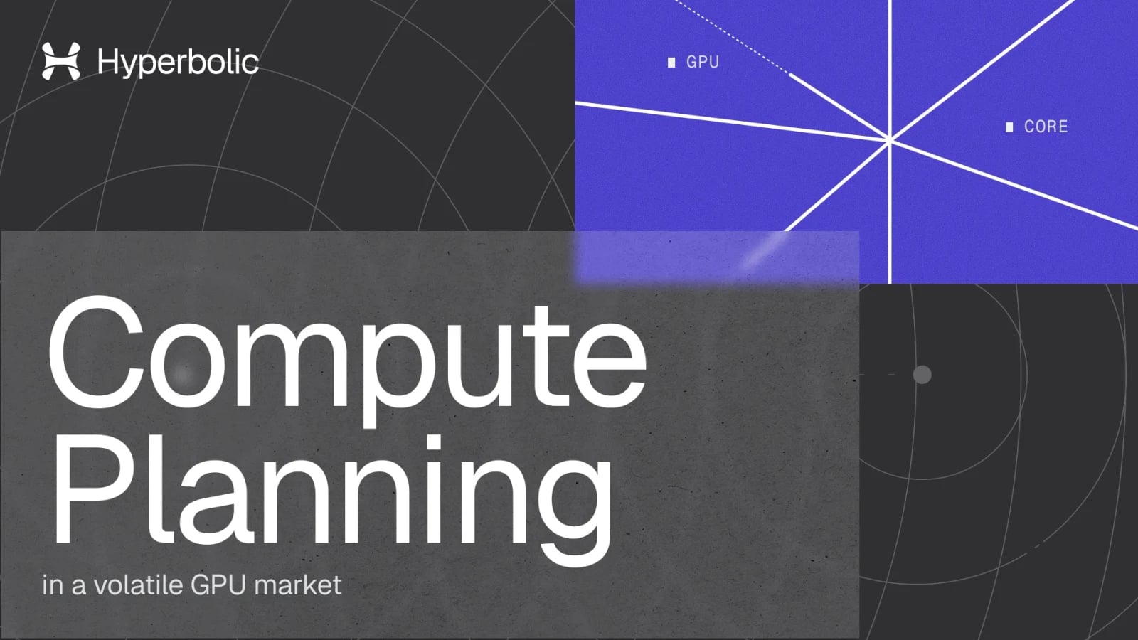 Compute planning in a volatile GPU market